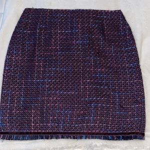 Bandolino Purple Tweed Skirt